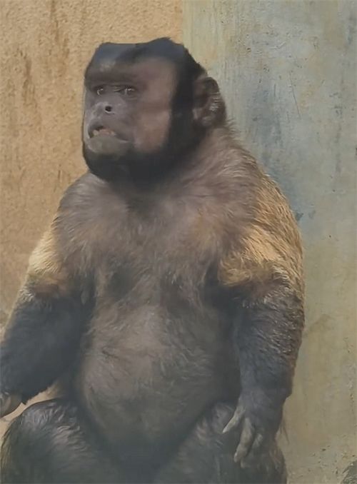 合肥野生动物园一猴子丑出圈 合肥野生动物园一猴子丑出圈