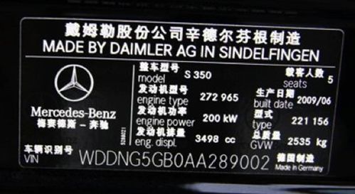 汽车vin码多少(汽车VIN码的重要性及其功能解析) 汽车vin码多少(汽车VIN码的重要性及其功能解析)