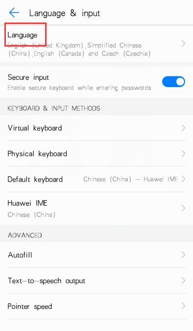 华为怎么修改手机语言 华为怎么修改手机语言